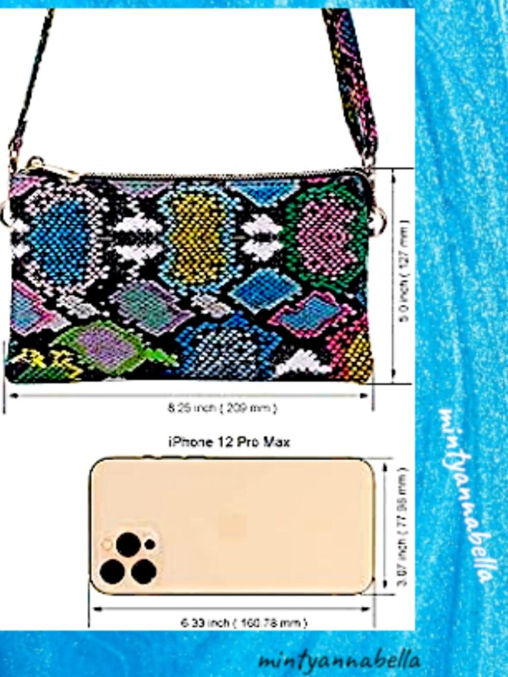Brentano Snake Print Bag - Picture 8 of 12